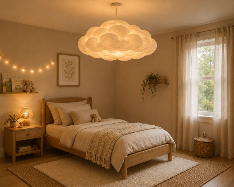  cloud pendant light kids room for beige interior inspirations
