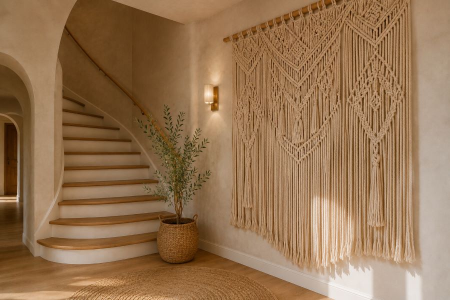  large macrame wall hanging boho decor

