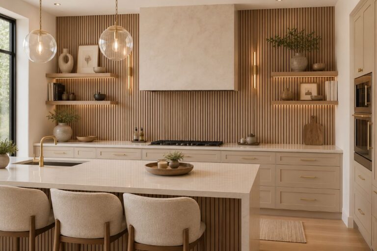 modern beige kitchen backsplash ideas for quiet luxury interiors