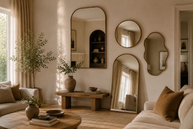 modern mirror wall design ideas for luxury home decor