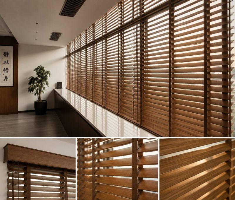 Faux PVC blinds for modern window treatment