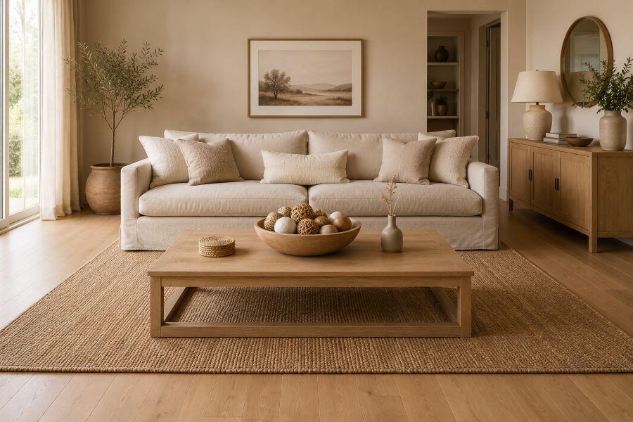 Wooden bowl decorative balls for modern living room
