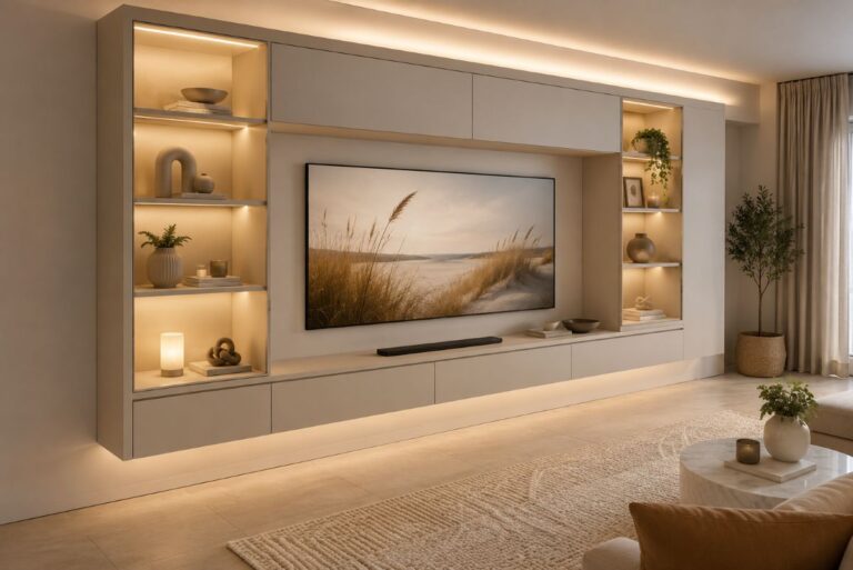 modern beige tv wall ideas for quit luxury home decor